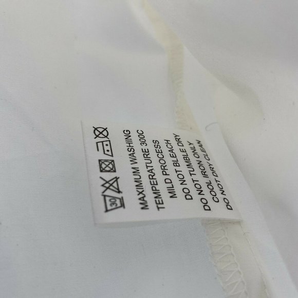 Raiment Men's Police Button Up Shirt Long Sleeve White sz S Cotton Pockets NWT - Picture 4 of 9